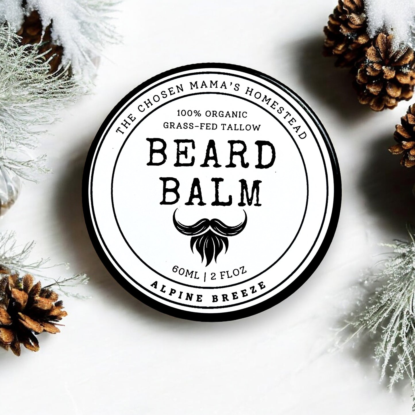 Alpine Breeze | Tallow Beard Balm (Uplifting & Energizing)
