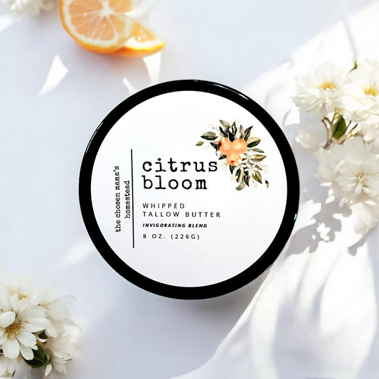 Citrus Bloom Whipped Tallow Butter (Invigorating & Uplifting Blend)